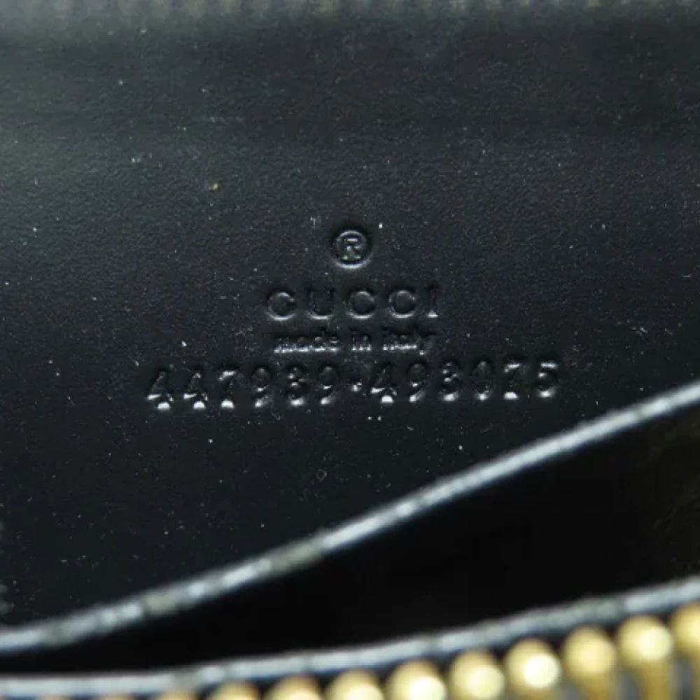 Gucci Vintage Pre-owned Leather home-office Black Dames