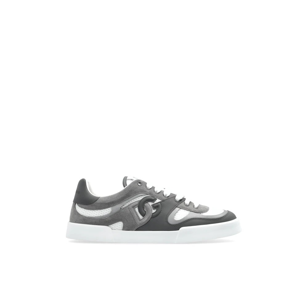 Dolce & Gabbana Men's Gray Sneakers, 6 Uk, Sports Shoes Portofino