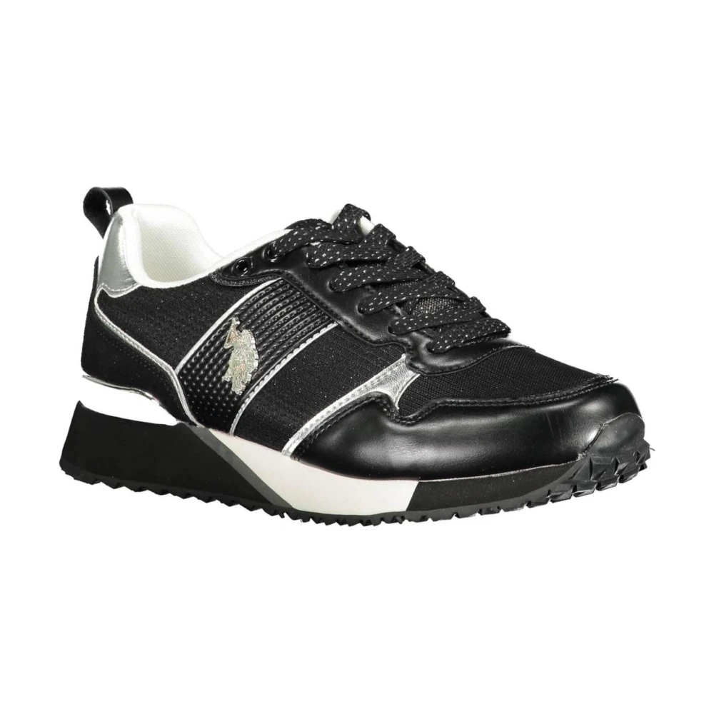 U.s. Polo Assn. Women's White Stylish Polyester Sneakers