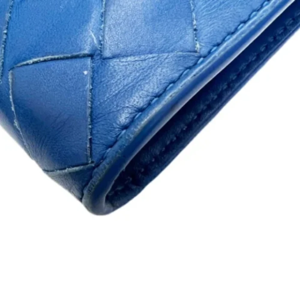 Bottega Veneta Vintage Pre-owned Leather wallets Blue Heren