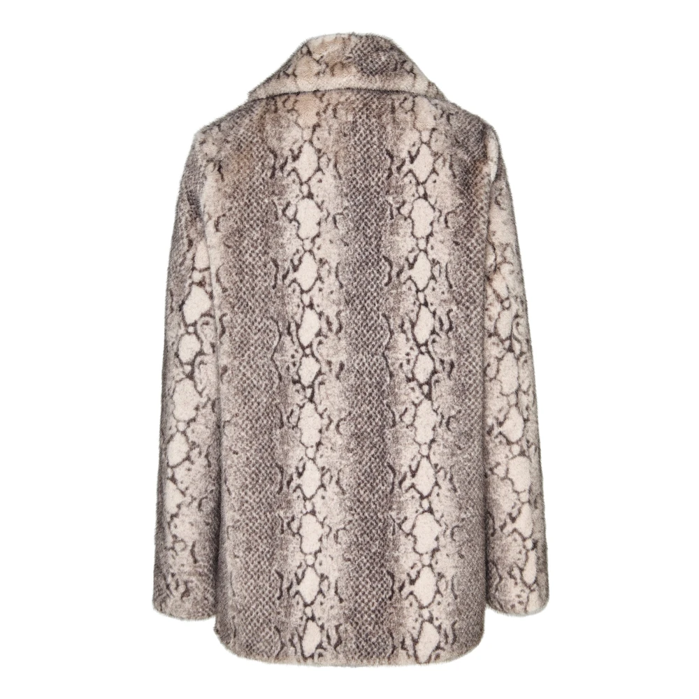 Cesare Gaspari Faux Fur & Shearling Jackets Beige Dames