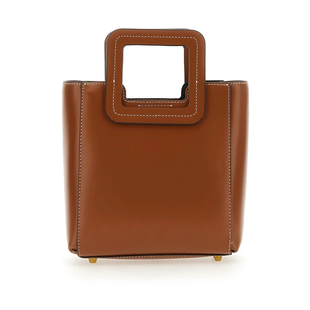 Staud Leren Handtas Brown Dames