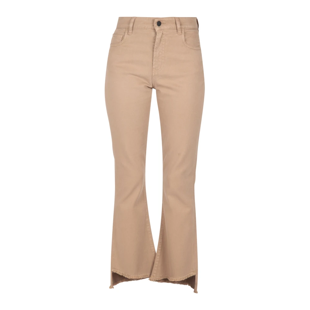 Liviana Conti Wijde broek in zwart Beige Dames