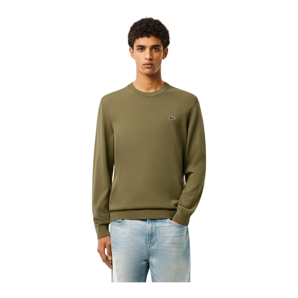 Lacoste Heren Crewneck Logo Pullover Green Heren