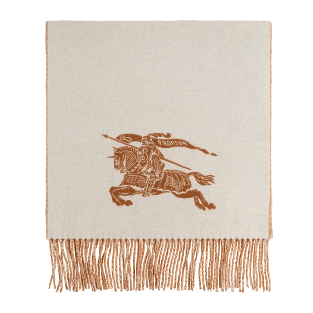 Burberry Unisex Beige Accessoires One Size, Kasjmier, Reversible Ekd Cashmere Sjaal