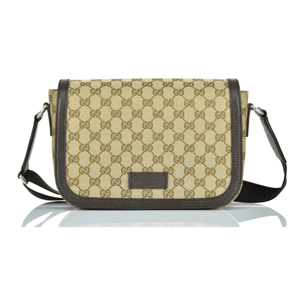Gucci Messenger Bag Origineel GG Model Beige Heren
