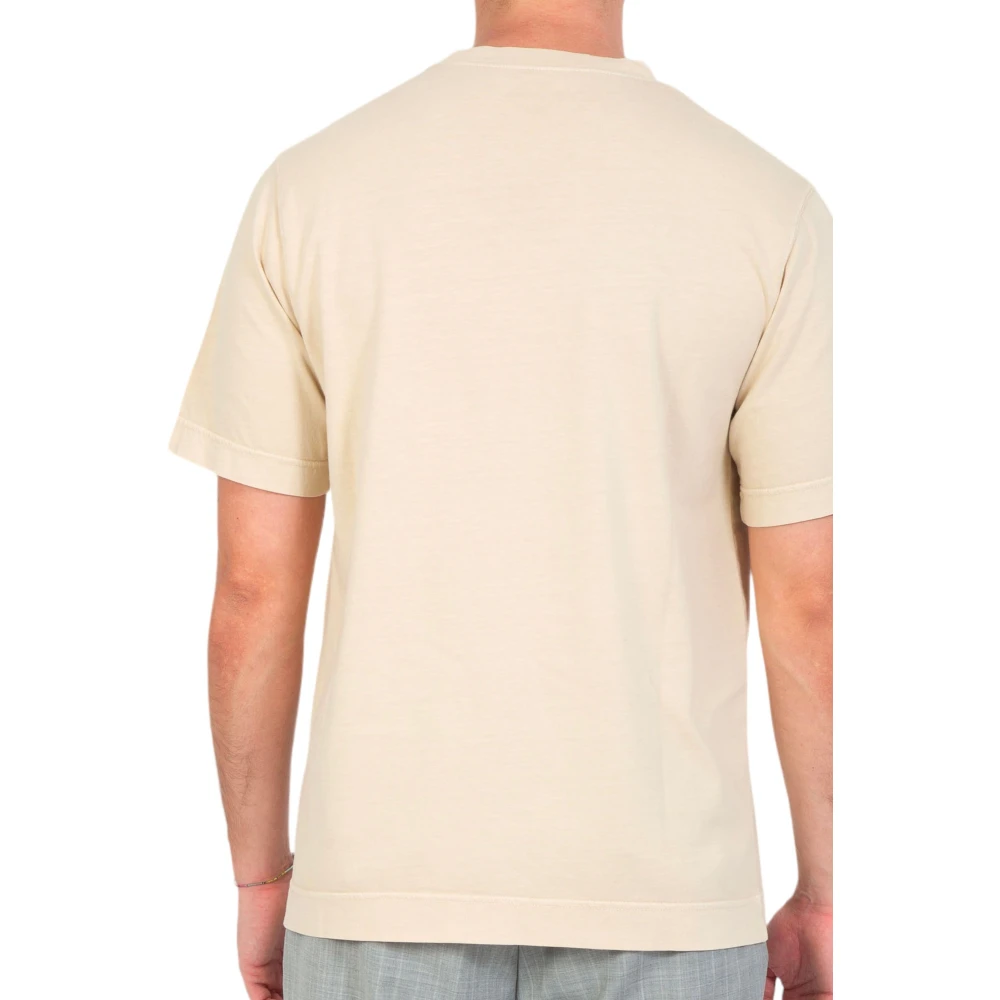 Circolo 1901 Alba Garment Dyed Jersey Tee Beige Heren