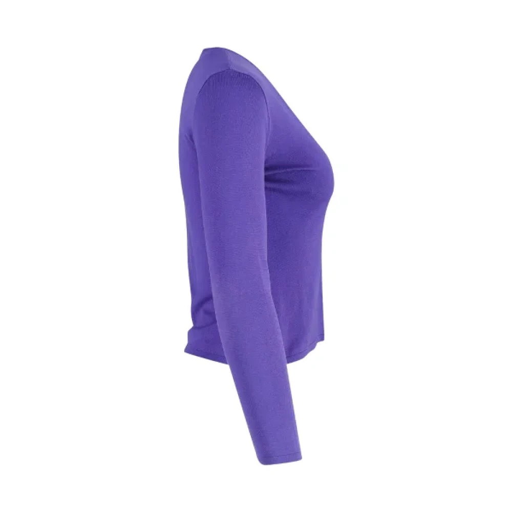 Ralph Lauren Pre-owned Silk tops Purple Dames