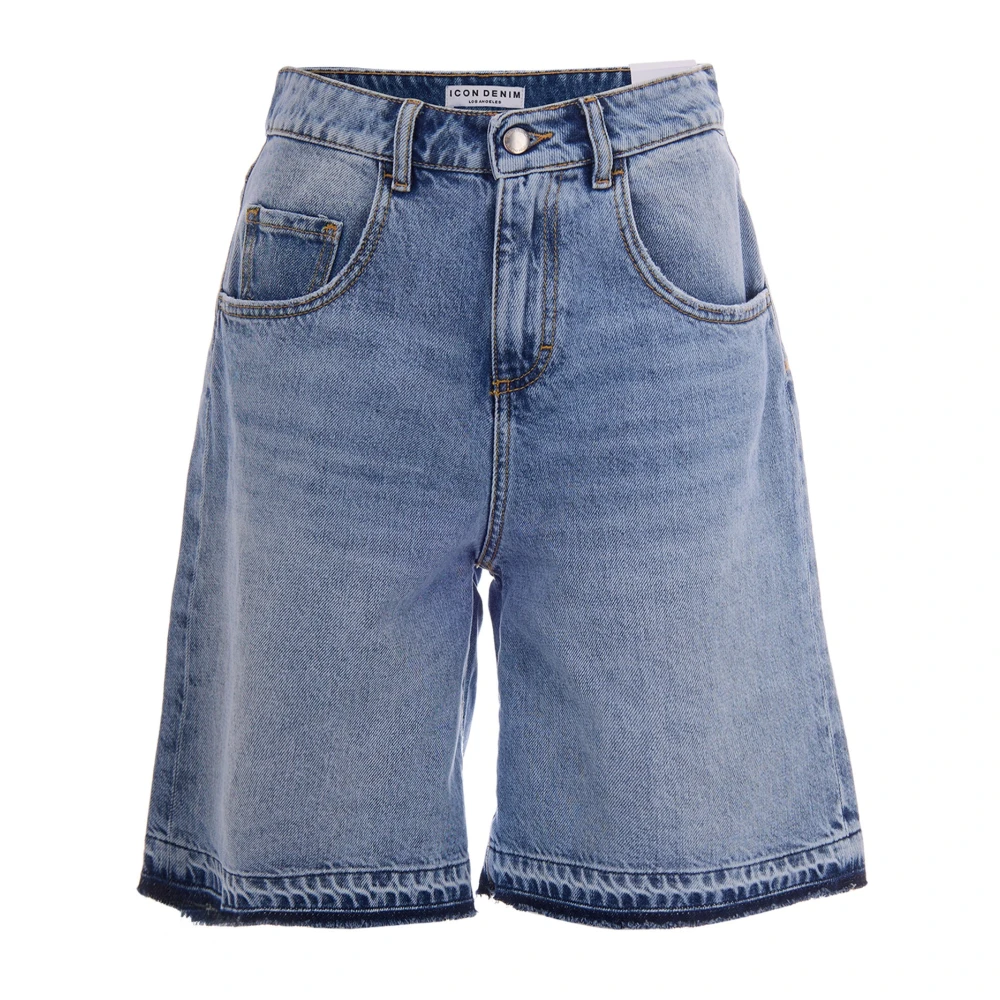 Icon Denim Mujer Azul Pantalones Cortos, Talla: W26