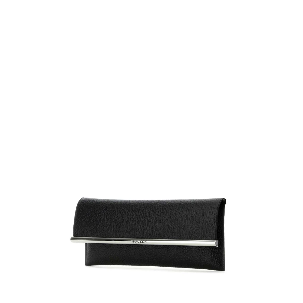 alexander mcqueen Stijlvolle Zwarte Leren Crossbody Clutch Black Dames