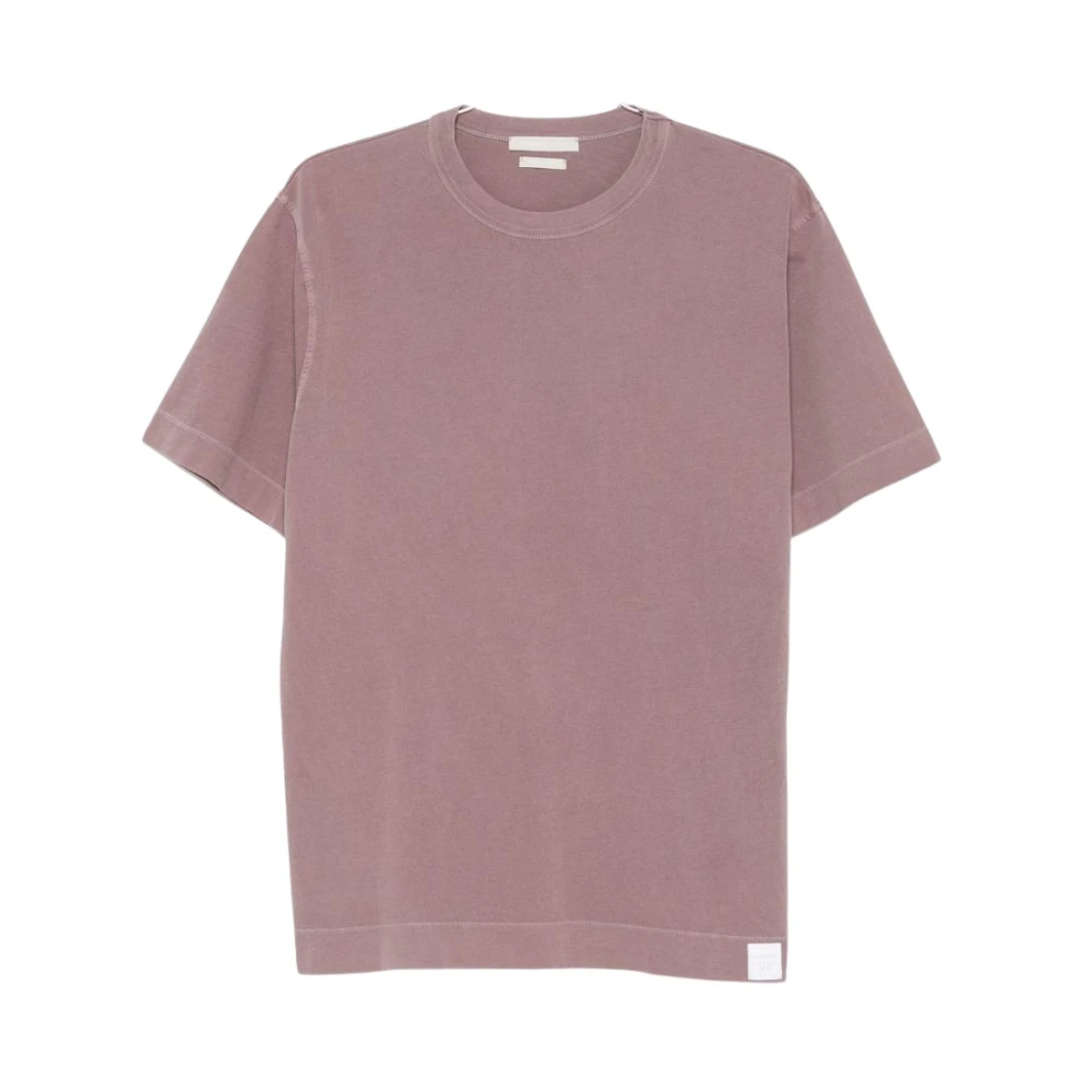 Daniele Fiesoli Men's Purple T-Shirts, S, Crew Neck Short-Sleeve T-Shirt