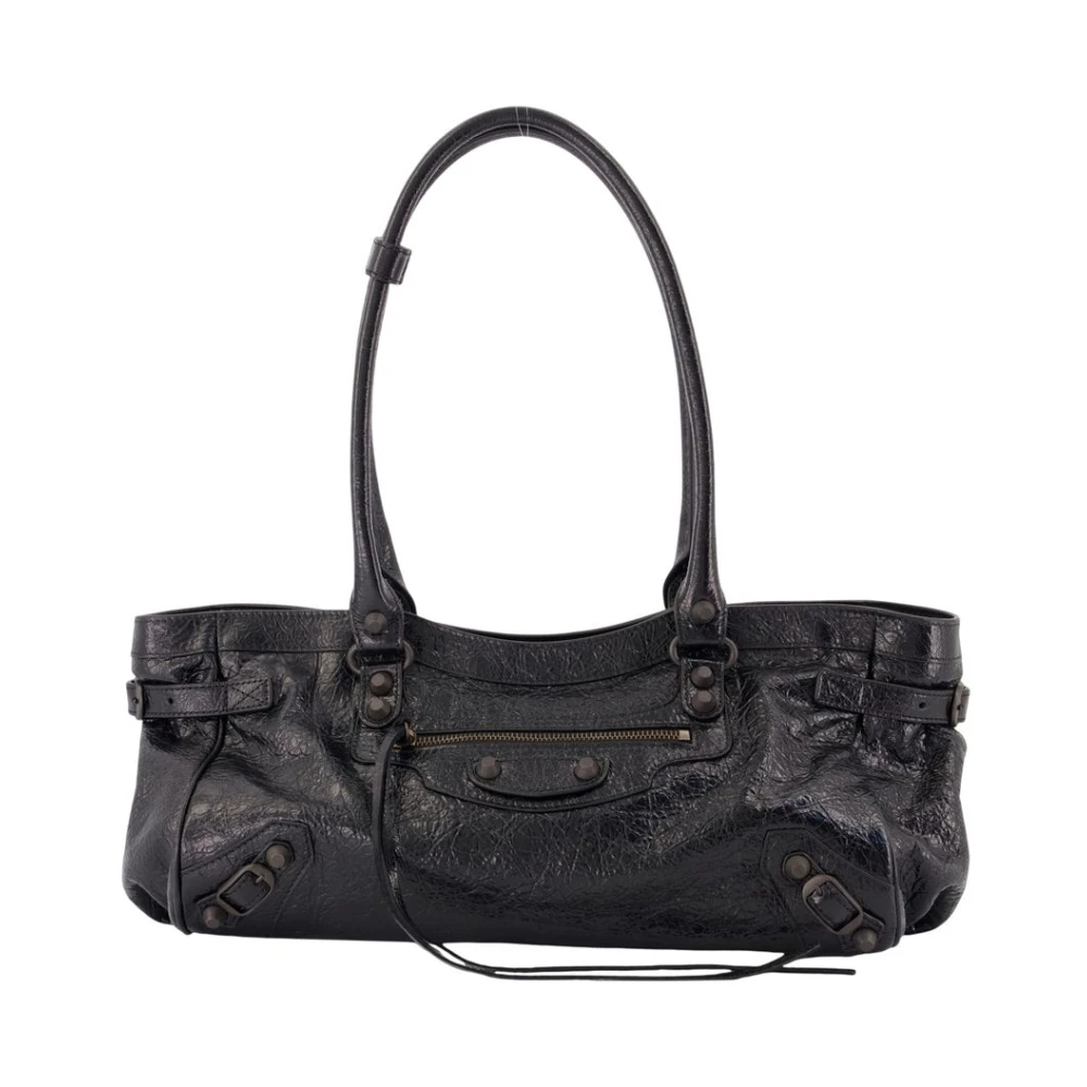 Balenciaga Black Le City Bag East-West - Female - Shoulder Bags - One Size - Bags