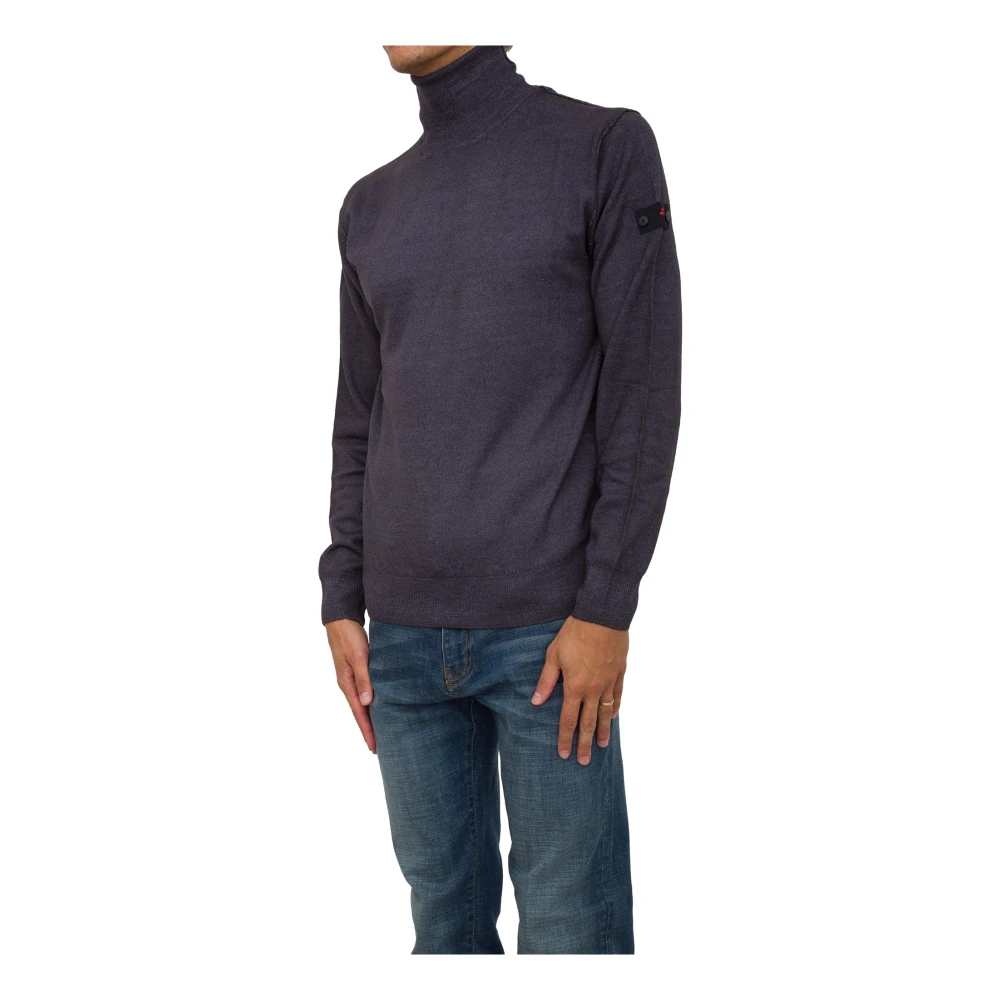 Peuterey Blauwe Gebreide Trui Blue Heren