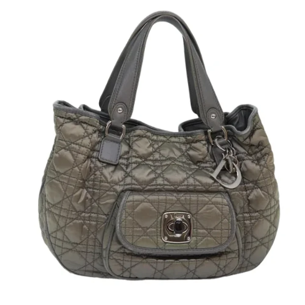 Dior Vintage Pre-owned Fabric dior-bags Gray Dames