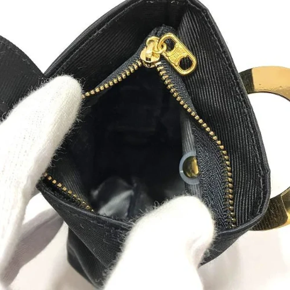 Celine Vintage Pre-owned Nylon clutches Black Dames
