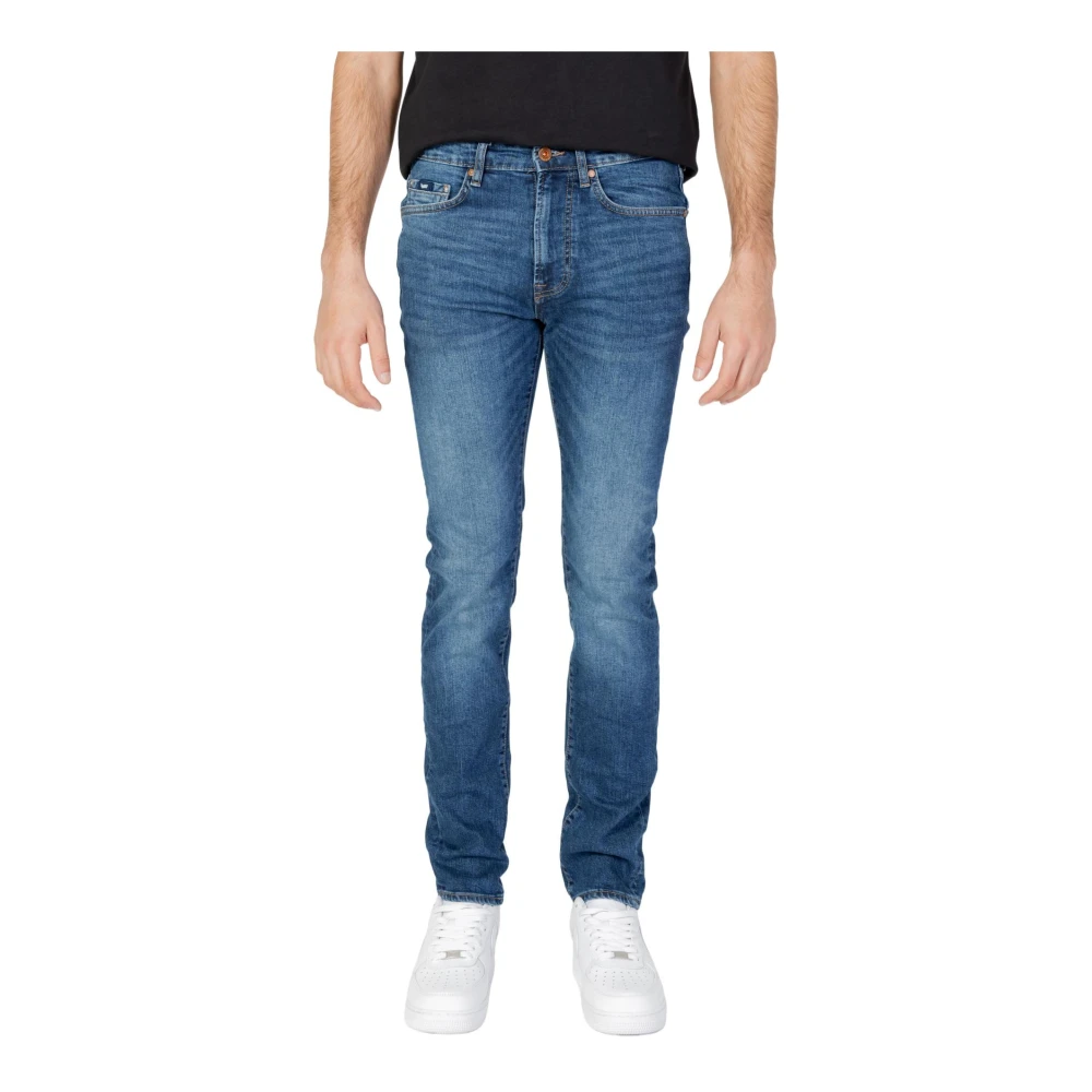 Gas Mænd Blå Jeans, Herre,, Bomuld, Slidt Jeans W36 L32