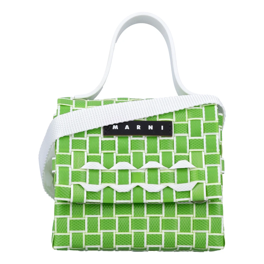 Marni Geweven Crossbody Tas Green Dames