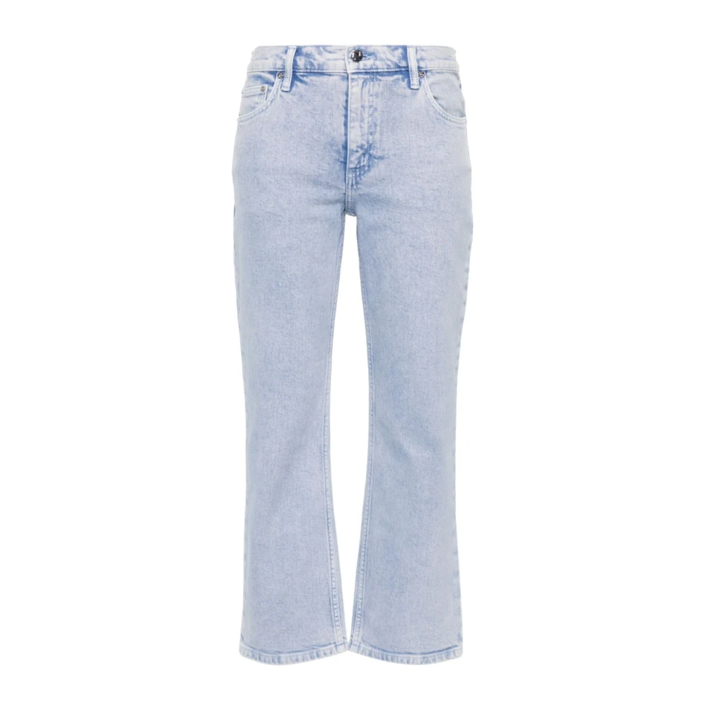 TORY BURCH Blauwe Gewassen Denim Jeans Blue Dames