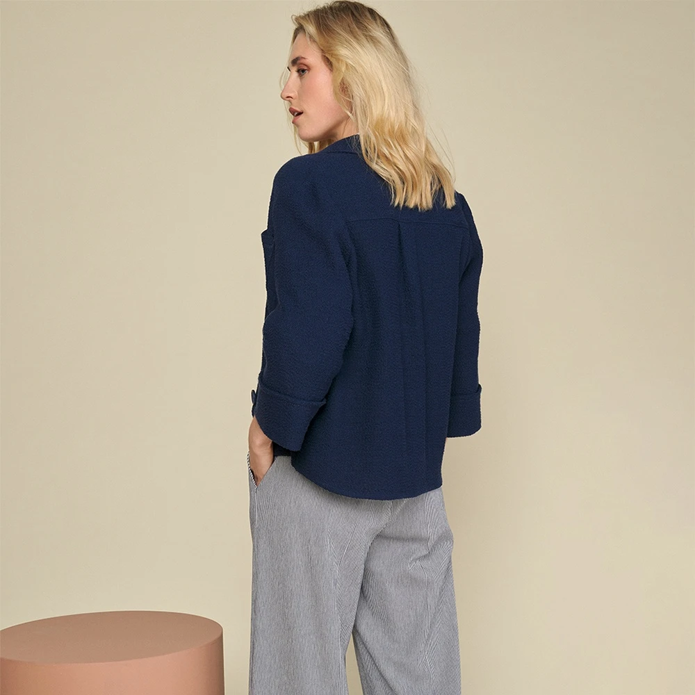 Marie Méro Blauwe Knoopjas Blue Dames