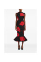 floral-print-sleeveless-flared-hem-dress