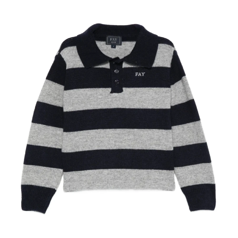 Fay Boys Blue Kids Jumper Knitwear - Kids Knitwear - 8 Y - Kids
