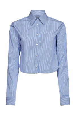 Randig Cropped Skjorta