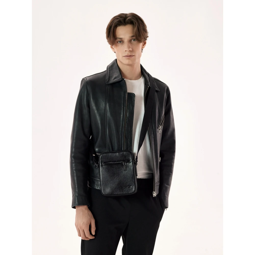 Kazar Zwarte tas voor mannen Black Heren