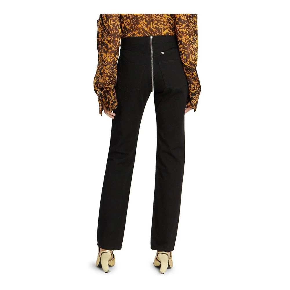 Givenchy Denim Moto Zip Jeans Black Dames