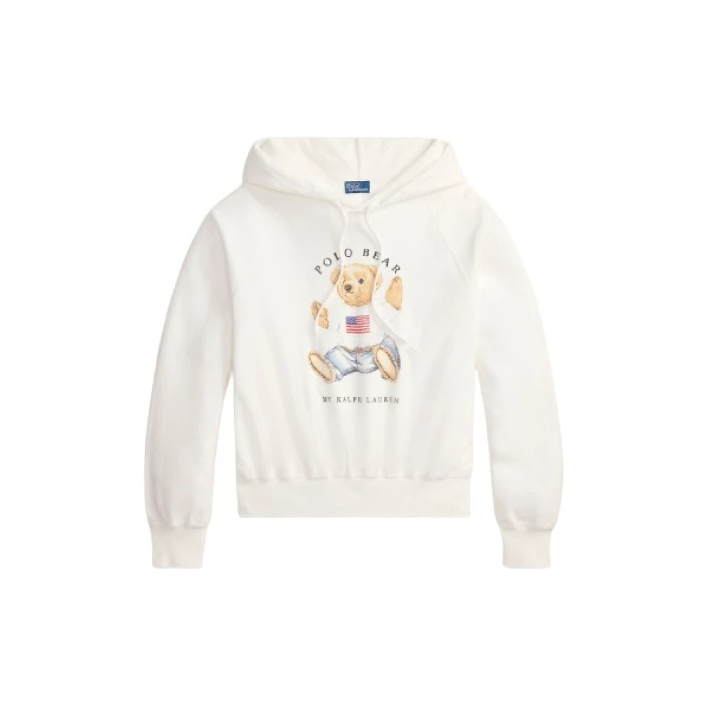 Polo Ralph Lauren Women's White Hoodies, Xl, Sweatshirts Hoodies