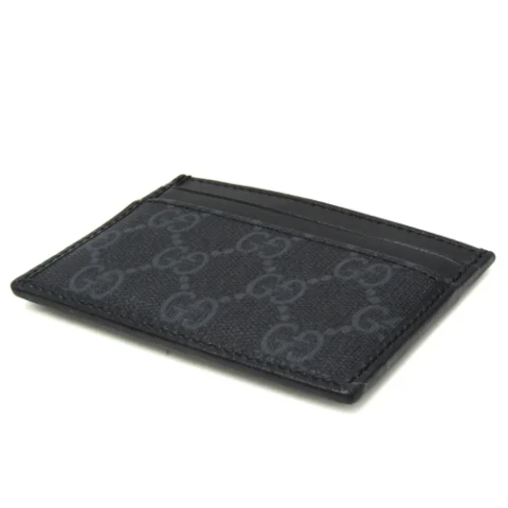 Gucci Vintage Pre-owned Leather wallets Black Dames