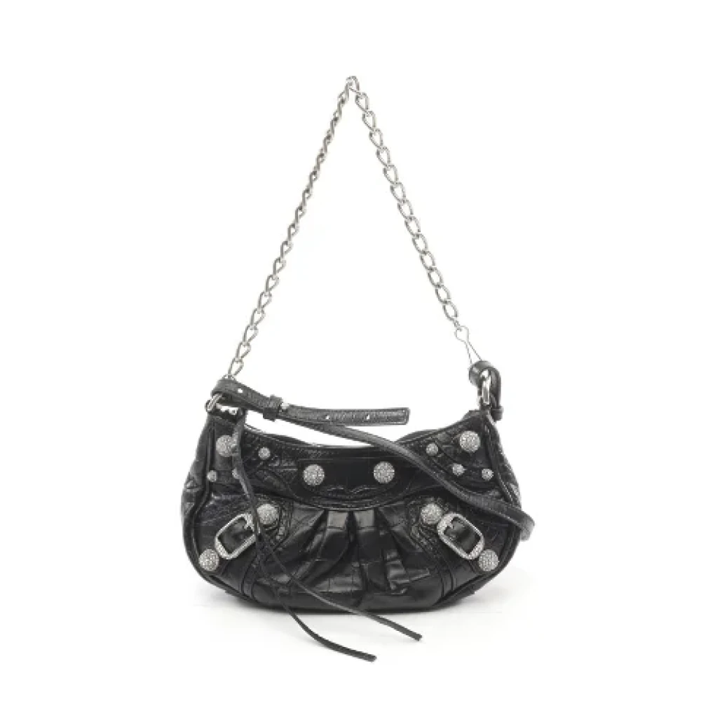 Balenciaga Vintage Pre-owned Leather balenciaga-bags Black Dames