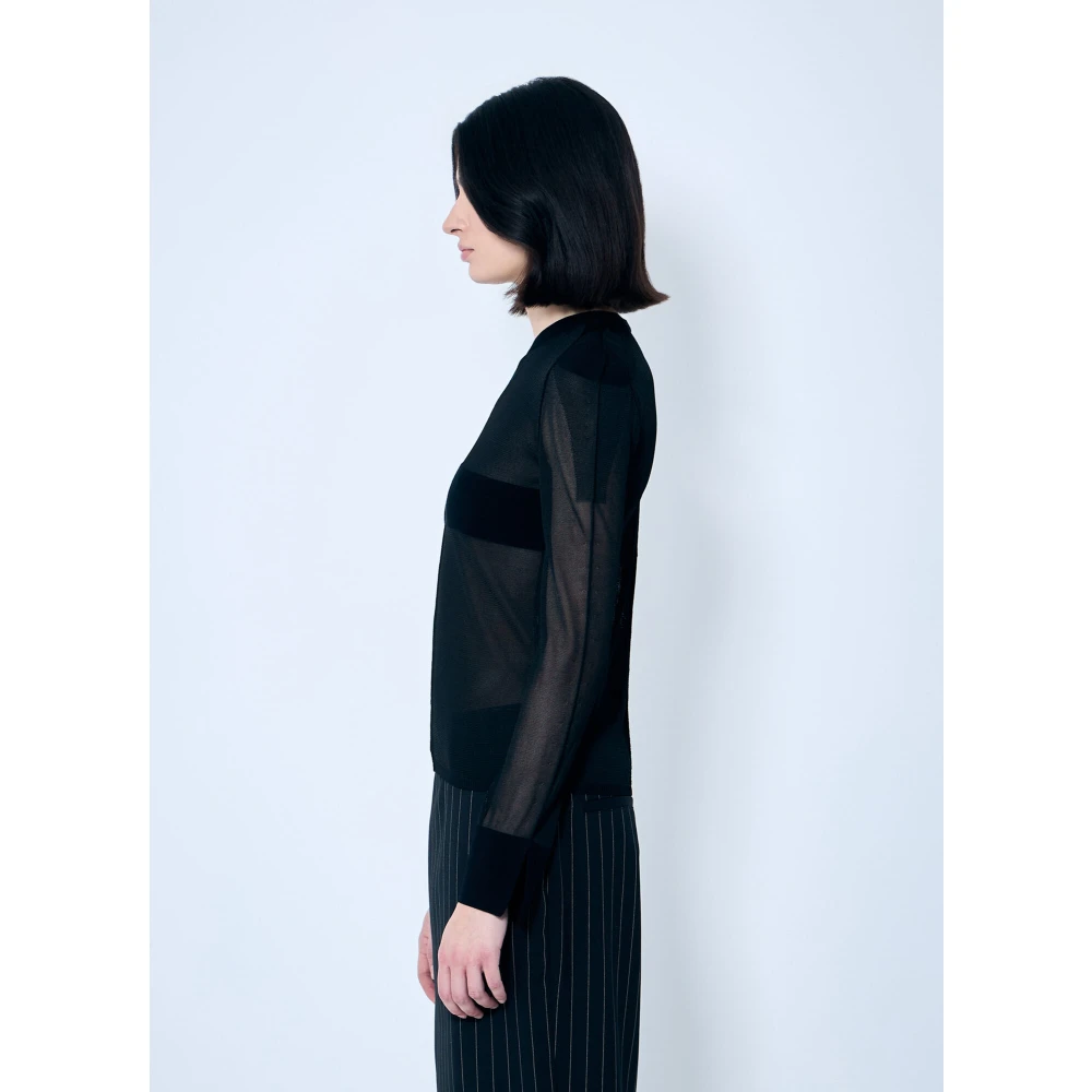 Jean Paul Gaultier Sweater met logo motief Black Dames