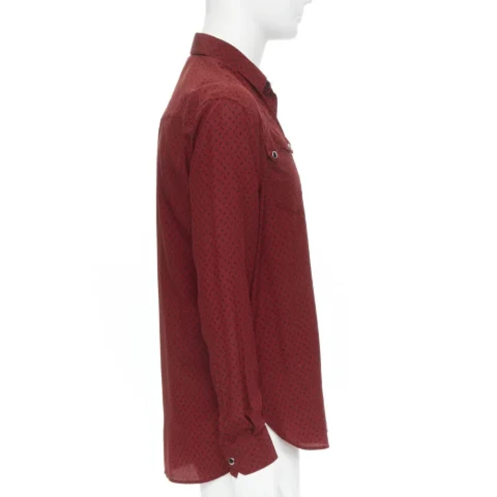 Saint Laurent Vintage Pre-owned Silk tops Red Dames