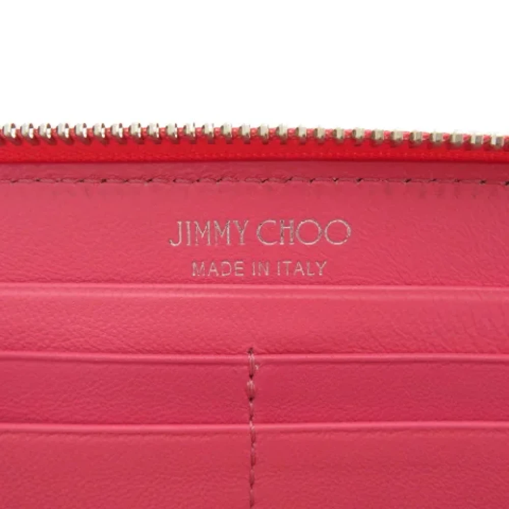 Jimmy Choo Pre-owned Leather wallets Pink Dames