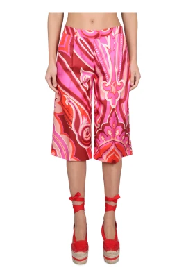 Silk and Cotton Bermuda Shorts
