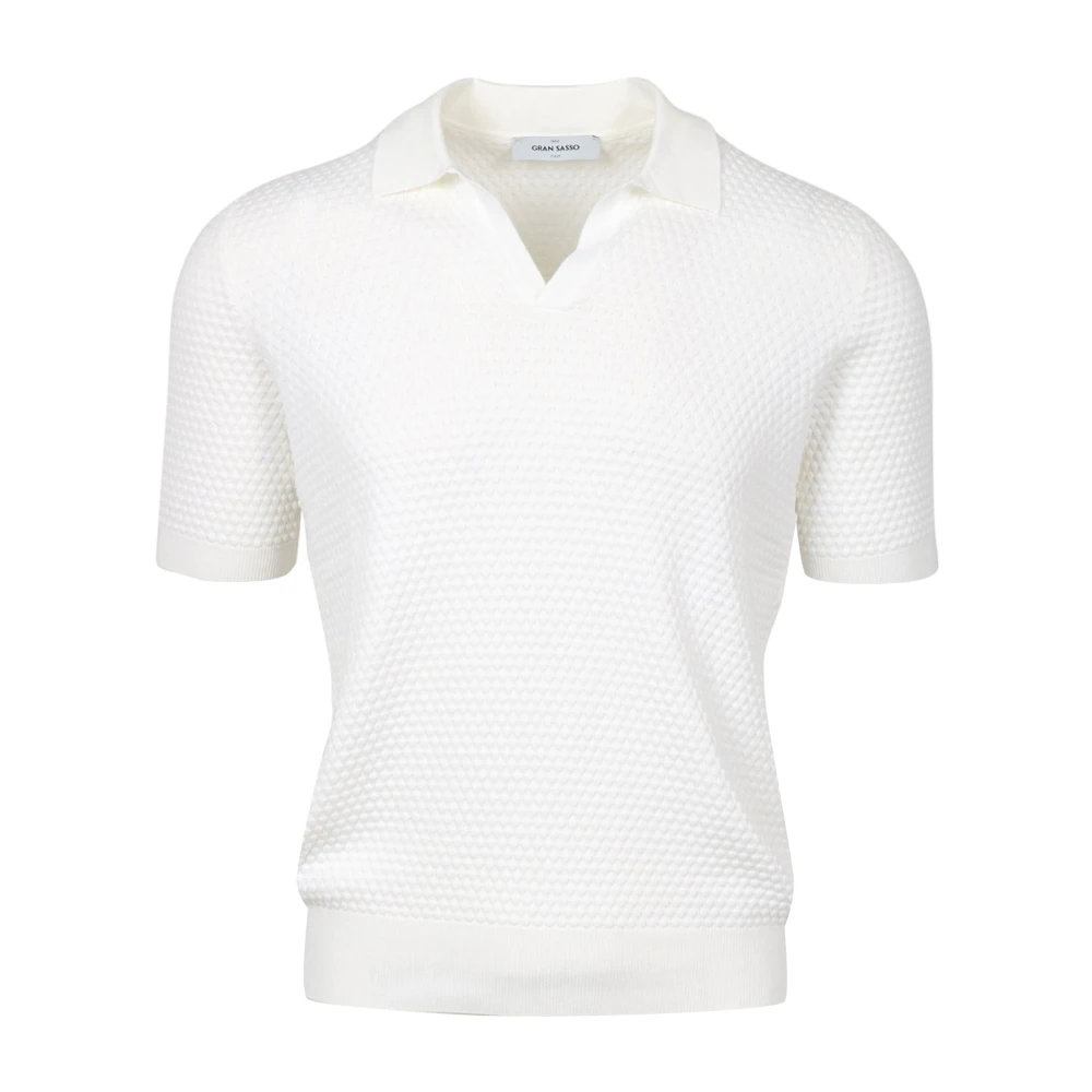 Gran Sasso Uomo Bianco Top, M, New,