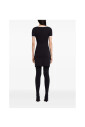 robe-noire-courreges-logo-brode-manches-courtes