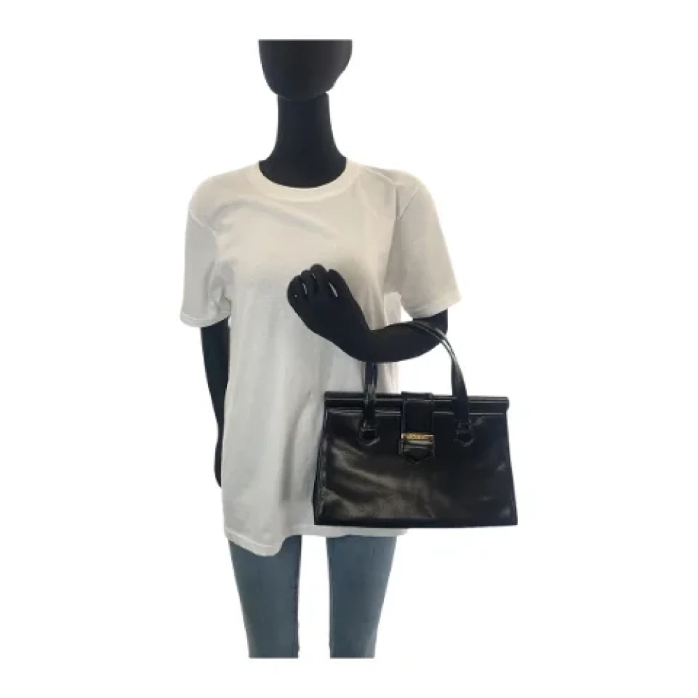 Yves Saint Laurent Vintage Pre-owned Leather handbags Black Dames