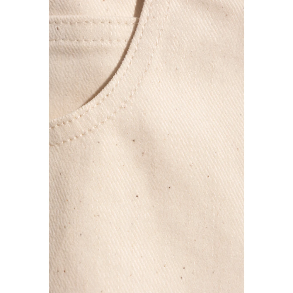 Moncler Broek met toelopende pijpen Beige Dames