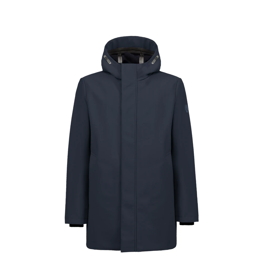 People of Shibuya Waterafstotende parka met capuchon Blue Heren
