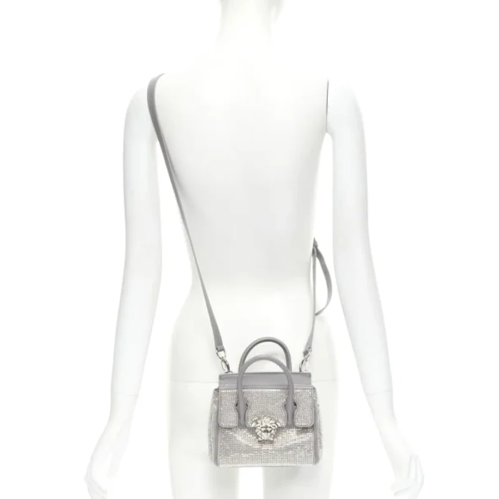 Versace Leather crossbody-bags Gray Dames