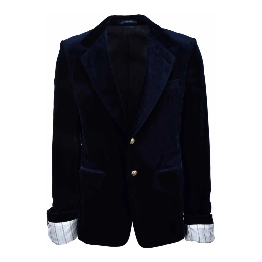 Gucci Stijlvolle Jas van Katoenmix Blue Heren