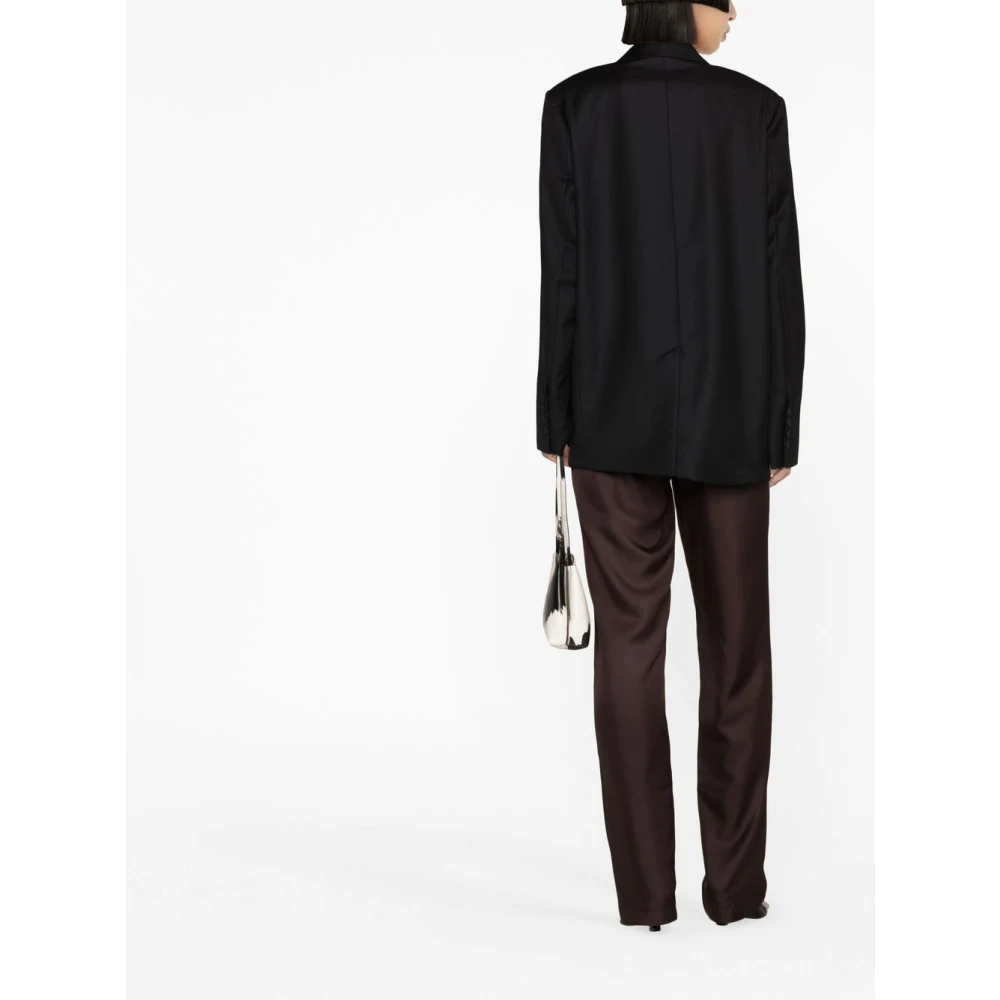 Loulou Studio Zwarte Blazer voor Vrouwen Black Dames