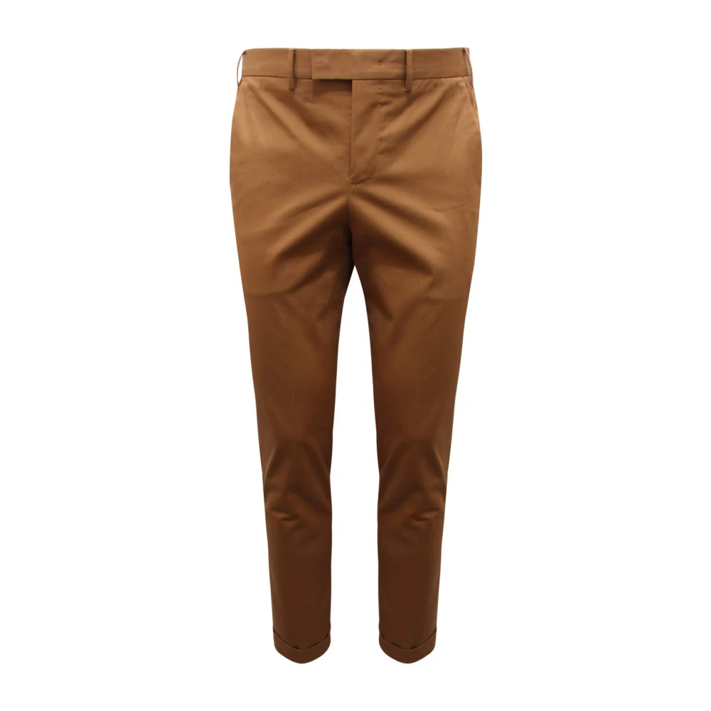 Pt01 Men's Brown Suit Trousers, M, Master Fit Trousers
