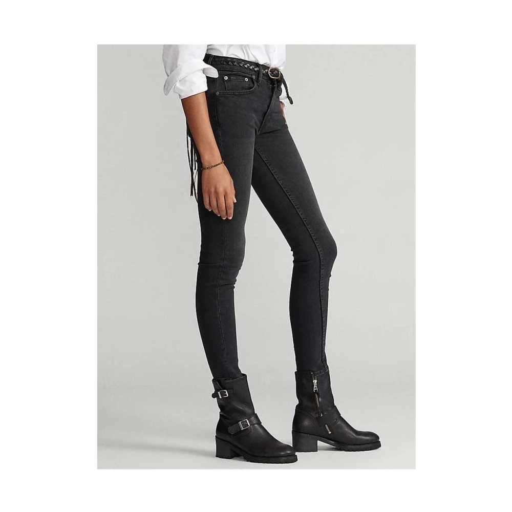 Ralph Lauren Zwarte Skinny Jeans Black Dames