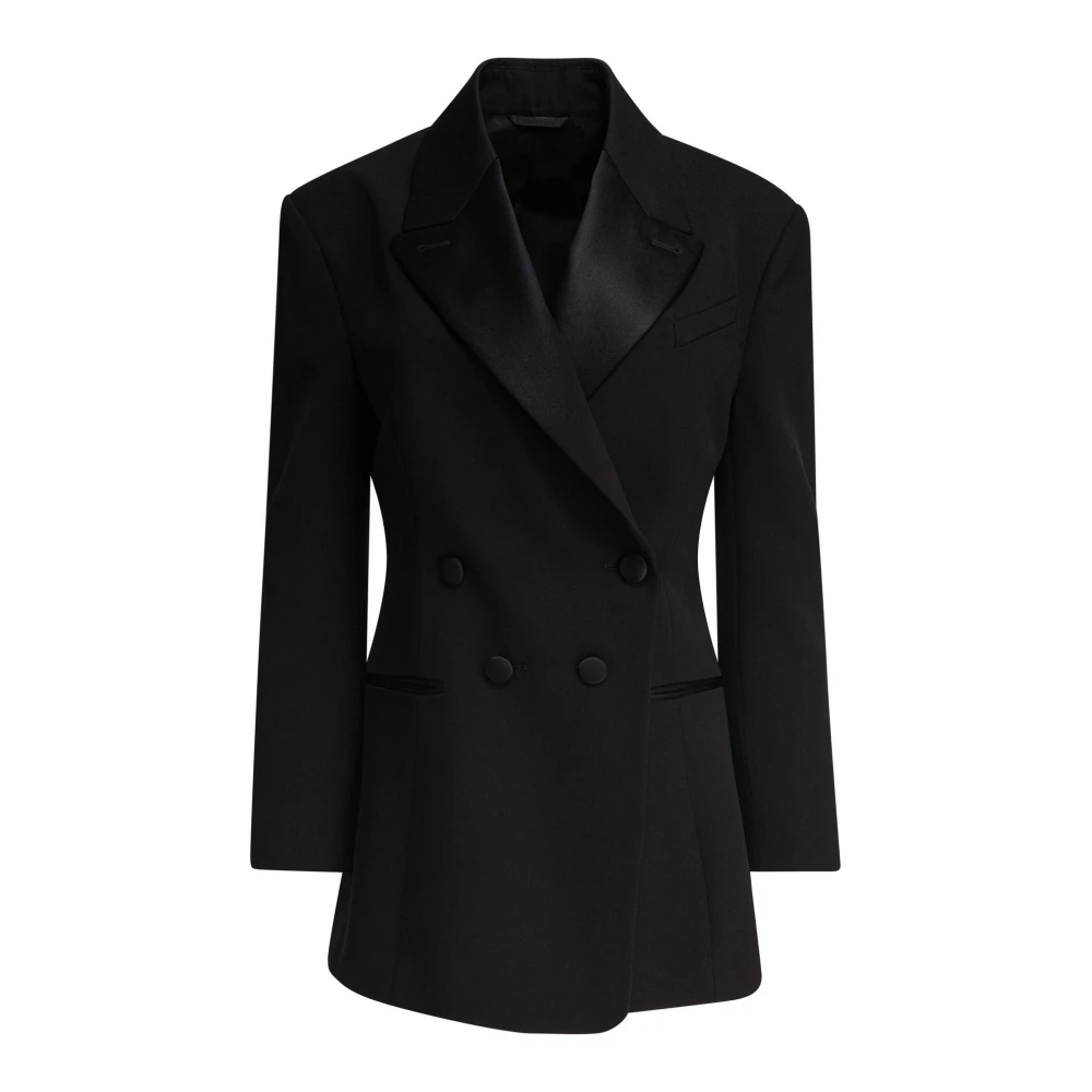 Givenchy Svart Jacka Med Veckad Rygg