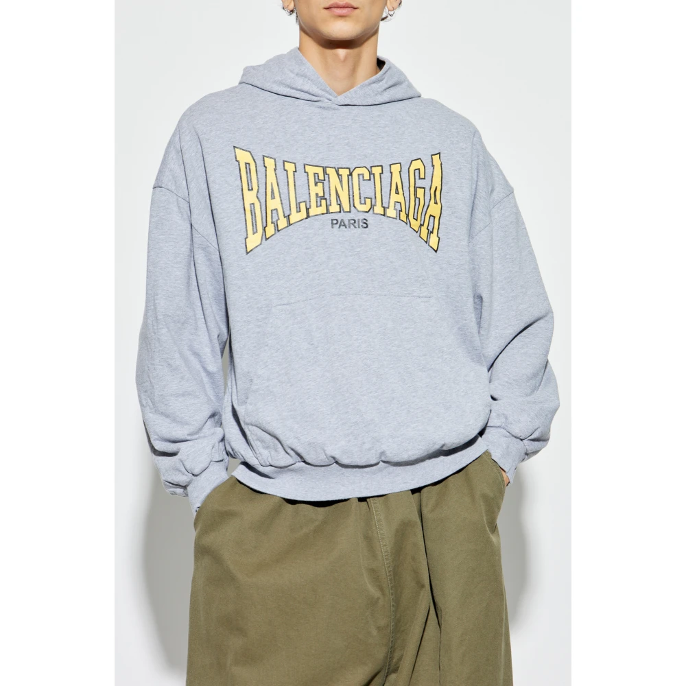 Balenciaga Hoodie Gray Heren