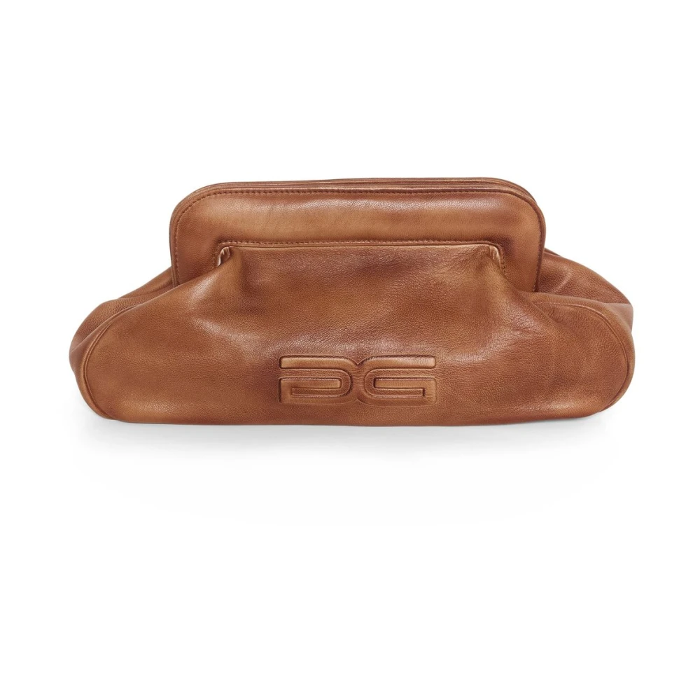 Gestuz Geëtste Clutch Tas Brown Dames