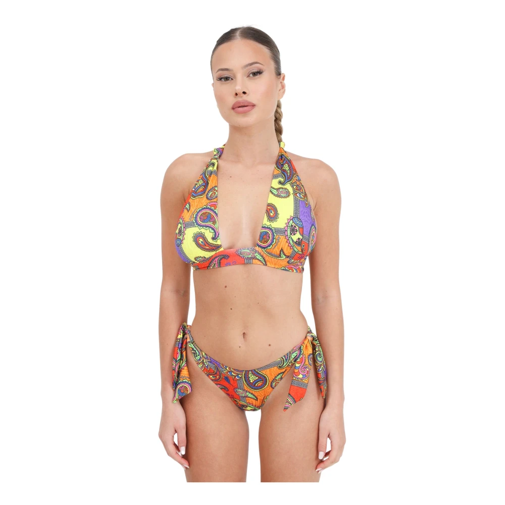 4Giveness Etnische driehoekige bikini met verwijderbare cups Multicolor Dames