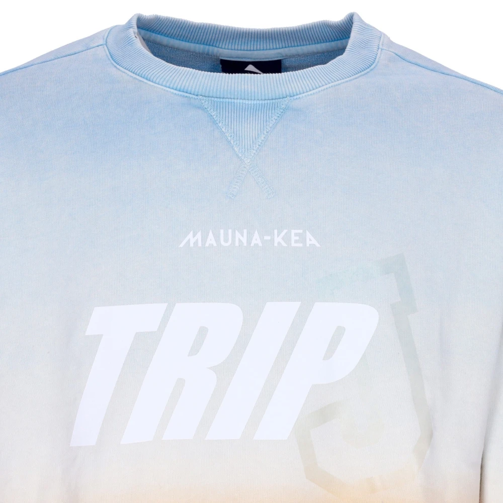 Mauna Kea Triple J Crewneck Sweatshirt Cyan Orange Multicolor Heren